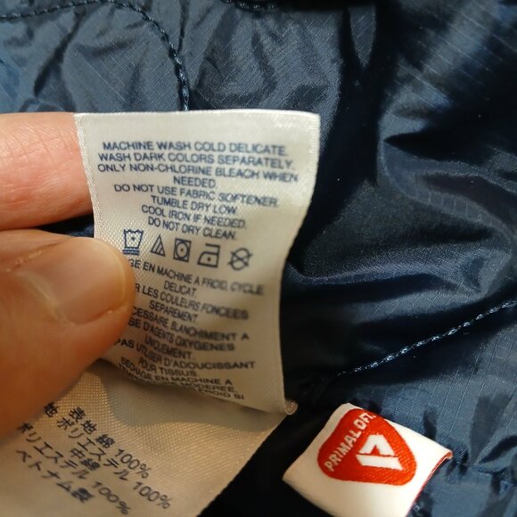 Lands End Quilt Lined Canvas Chore Barn Coat Work Jacket Men's XXL Tan Primaloft - Picture 7 of 9